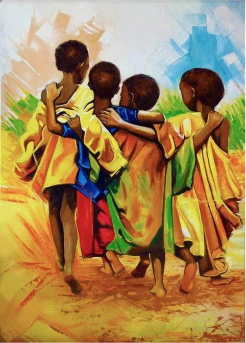 Četiri zagrljena  prijatelja