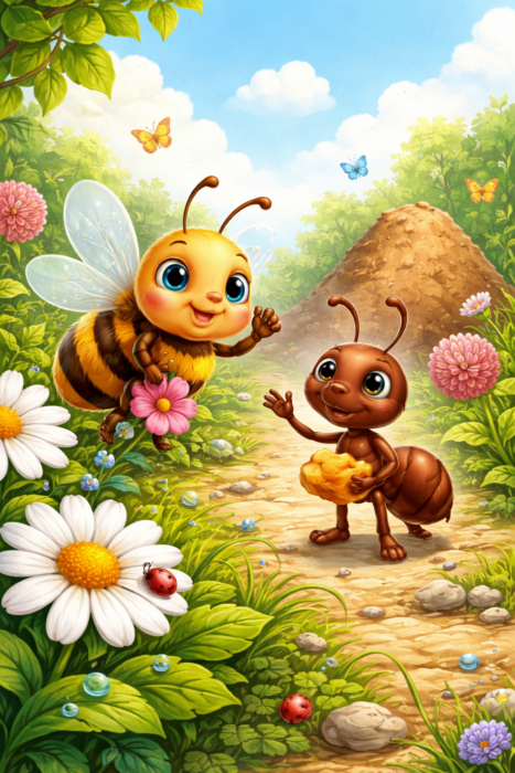 Mrav i pčela - prića o iskrenom prijatelstvu